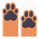 Two Dog Paws Paw Footprint Icon