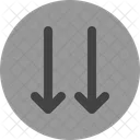 Two Down Arrow Navigation Icon