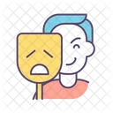 Two-faced manipulator with dramatic statements  Icon