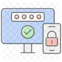 Two Factor Authentication Lineal Color Icon アイコン