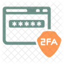 Two Factor Authentication Password Login Icon