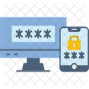 Two Factor Authentication Security Login Icon