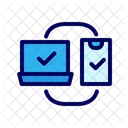 Two Factor Authentication Secure Login Cybersecurity Icon