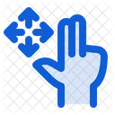 Two Finger Drag Symbol