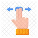 Two Finger Slide  Icon