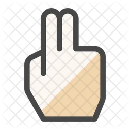 Two fingers  Icon