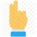 Two Fingers Pointing Icon