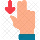 Two Fingers Fingers Gesture Icon