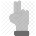 Two Fingers Command Fingers Icon