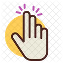Two Fingers Touch  Icon
