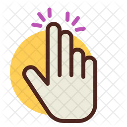 Two Fingers Touch  Icon