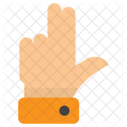 Two Fingers Up Emoji Icon
