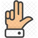 Two Fingers Up  Icon