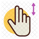 Two Fingers Updown  Icon