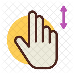 Two Fingers Updown  Icon