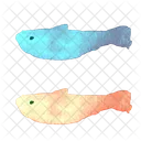 Two Fish Pisces Zodiac Sign Icon
