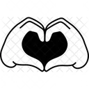 Two Hand Symbol Heart Love Valentine Icon