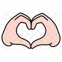 Two Hand Symbol Heart Love Valentine Icon