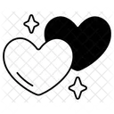 Two Heart Love Valentine Icon