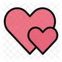 Two Hearts  Icon