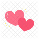 Two Hearts  Icon