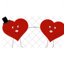 Two hearts character  Icon