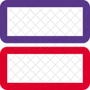 Two Horizontal Grid Icon