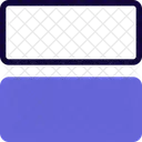 Two Horizontal Grid Icon