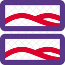 Two Horizontal Image Grid Icon