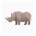 Rhinoceros Wild Animal Jungle Icon