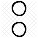 Two Circles Vertical Icon