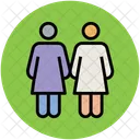 Two Women Girls Icon