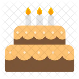 Two Layered Cake  Icon