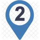 Two Location Two Formula Icon