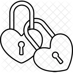 Two Locker Heart  Icon