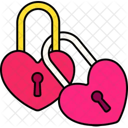 Two Locker Heart  Icon