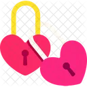 Two Locker Heart  Icon