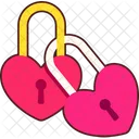 Two Locker Heart  Icon