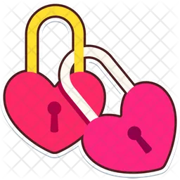 Two Locker Heart  Icon