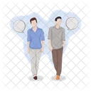Two Man People Person Icon