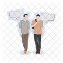 Two Man People Person 아이콘
