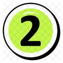 Two Number  Icon