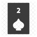 Two Of Spades Poker Card Casino Icon