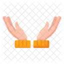 Two Open Hands  Symbol
