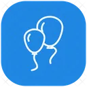 Two Party Balloons Icon