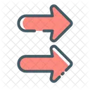 Two right arrow  Icon