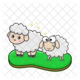 Two sheep  Icon