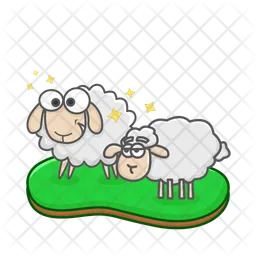 Two sheep  Icon