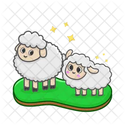 Two sheep  Icon