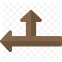 Two Side Arrow Road Symbol Gps Mark Icon